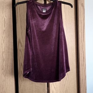 Mulberry Velvet Tank SZ 1X